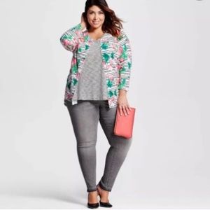 NWT Ava Viv Gray Power Stretch Jegging 22W